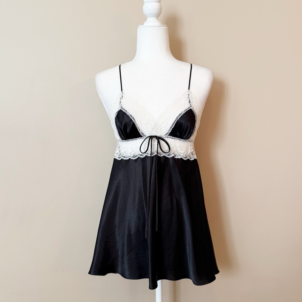 NEW Victoria’s Secret Satin Lace Babydoll Lingerie Top Sz S